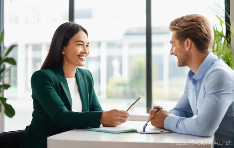 다이어트 지도사 자격증 취득 비용과 투자 대비 - **Prompt:** A professional and friendly female diet coach, appearing to be in her late 30s to early ...