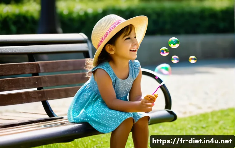 다이어트 프로그램 지도사 이직 시 필수 스킬 - **Prompt:** "A sunny day at a Parisian park. A young girl, around 6 years old, is wearing a colorful...