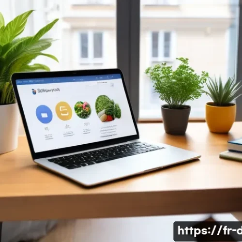 다이어트 지도사 자격증 취득 후 경력 시작하기 - A modern urban nutrition coach’s workspace scene showing a professional French coach in smart casual...